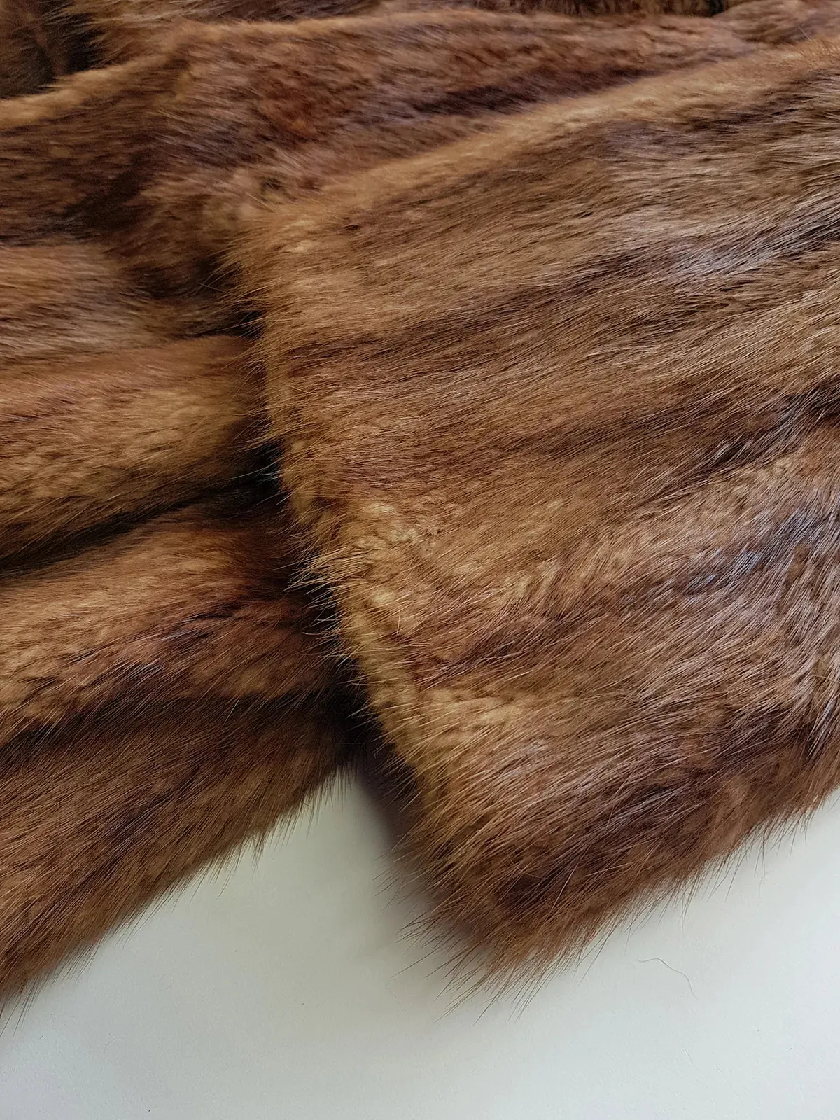 1940s Vintage Italian Fur Coat - Rich Golden Brown - Absolutely Gorgeous - Soft & Dreamy - Full Length