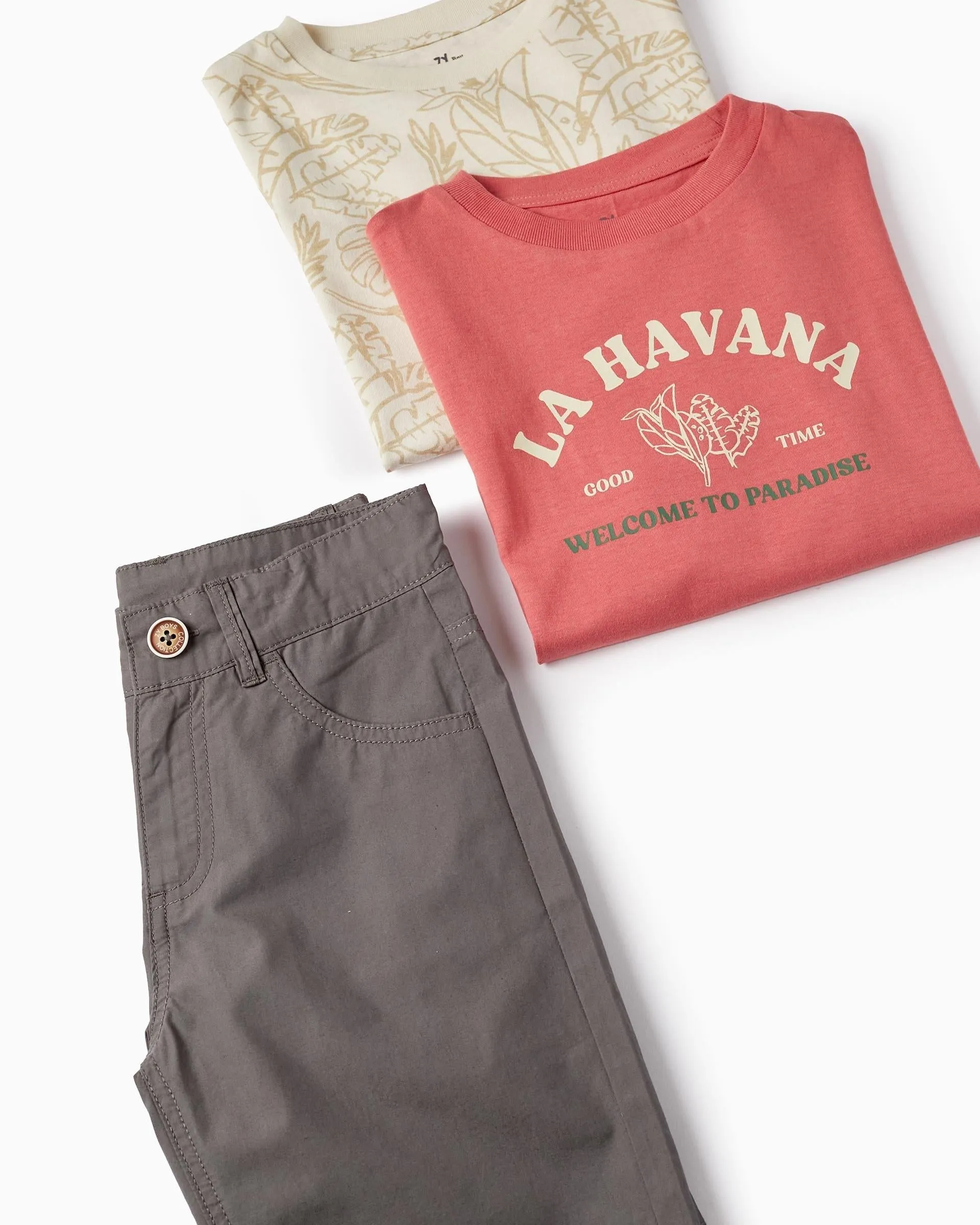 2 T-shirts   Shorts for Boys 'La Havana', Multicolour