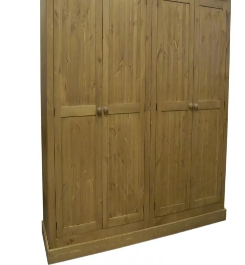 **4 Door Hall Coat & Shoe or Toys Storage Cupboard, Hooks, Shelves and EXTRA TOP BOX Storage (40 cm deep) OPTION 1