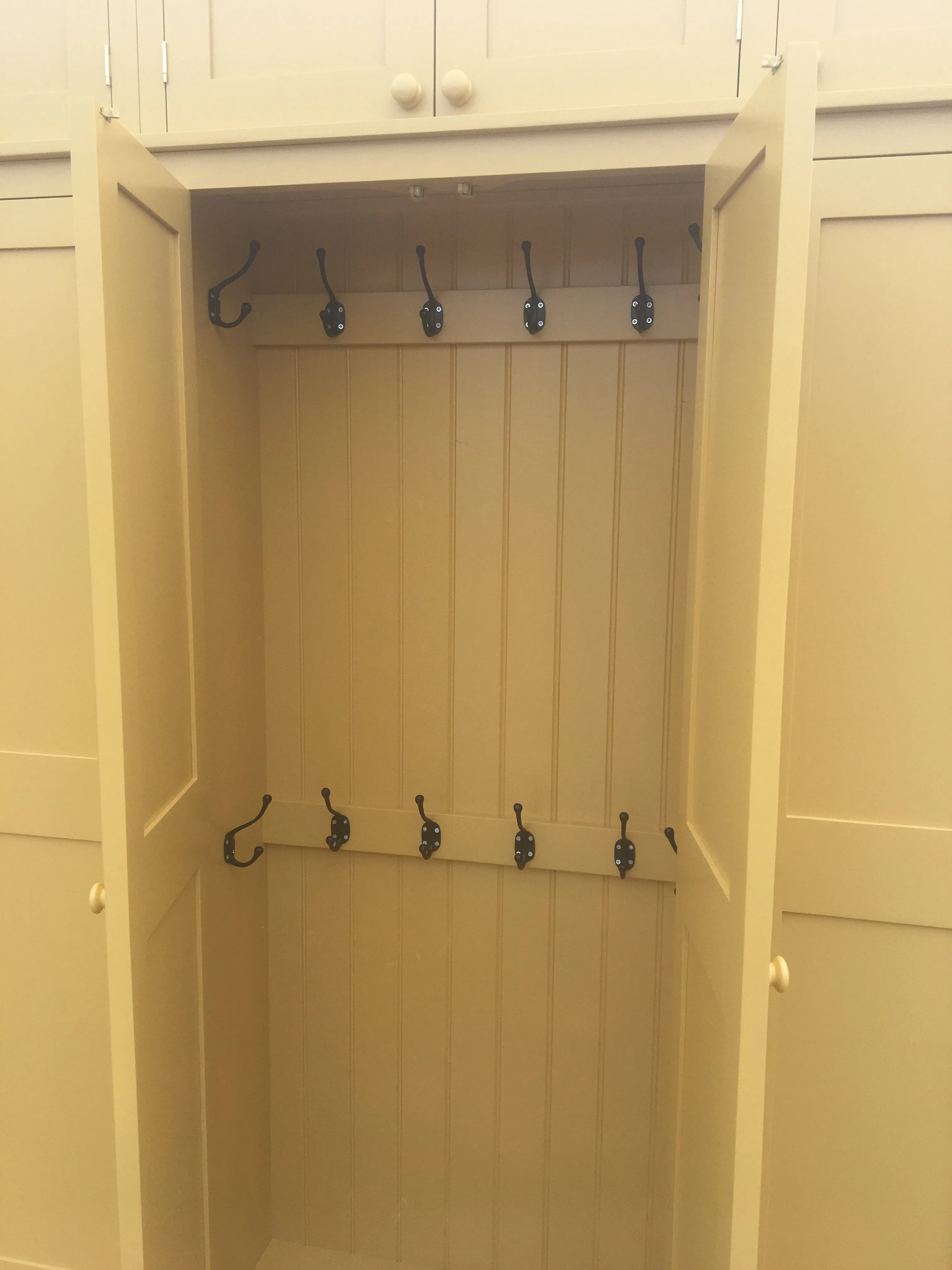 **5 Door Hall Coat & Shoe Storage Cupboard (35 cm deep) - NO TOP BOX