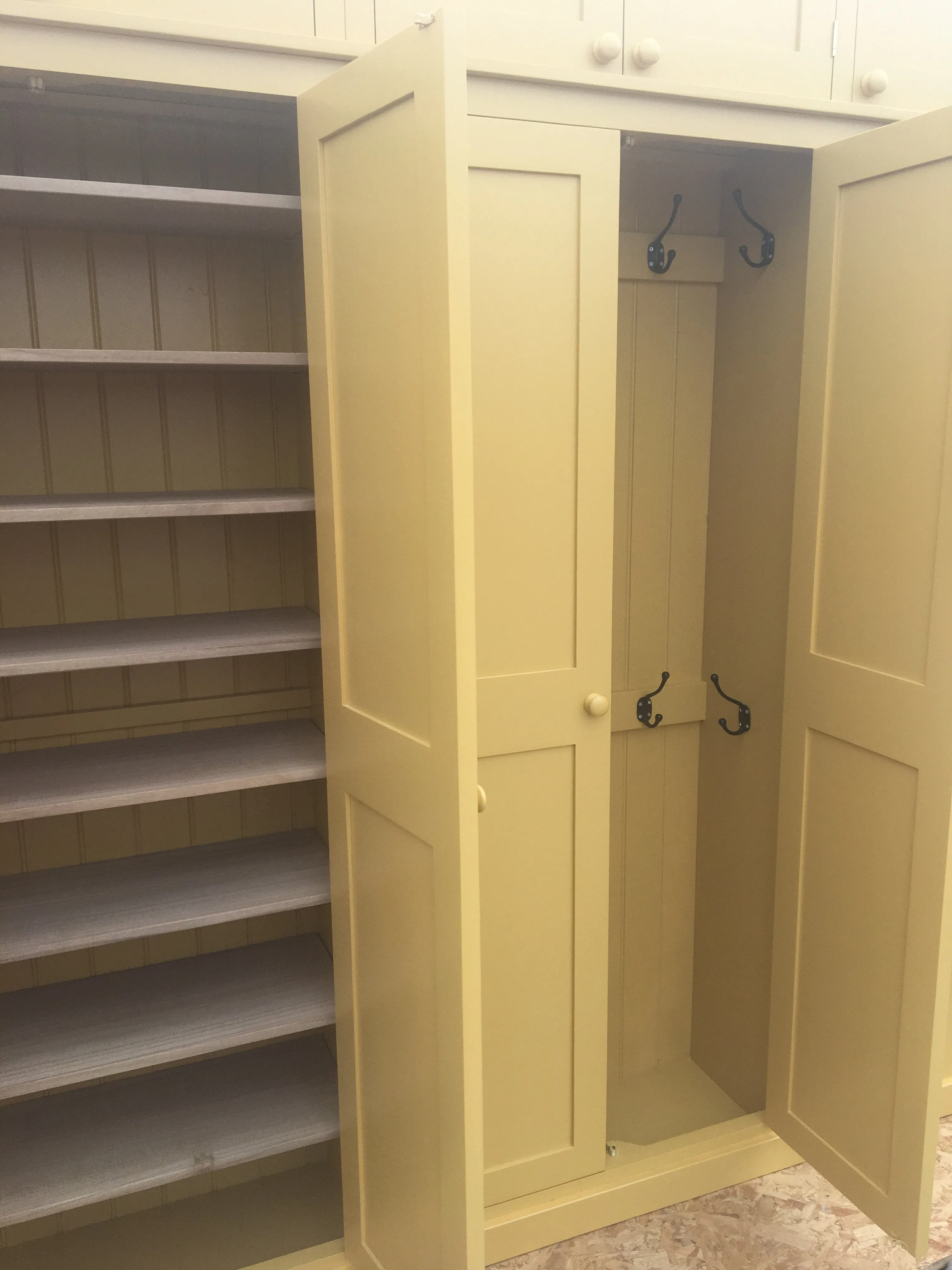 **5 Door Hall Coat & Shoe Storage Cupboard (35 cm deep) - NO TOP BOX