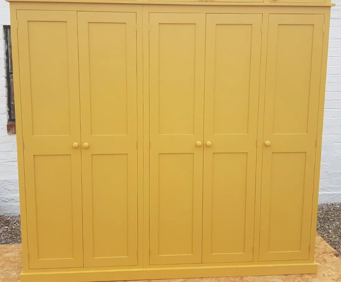 **5 Door Hall Coat & Shoe Storage Cupboard (35 cm deep) - NO TOP BOX