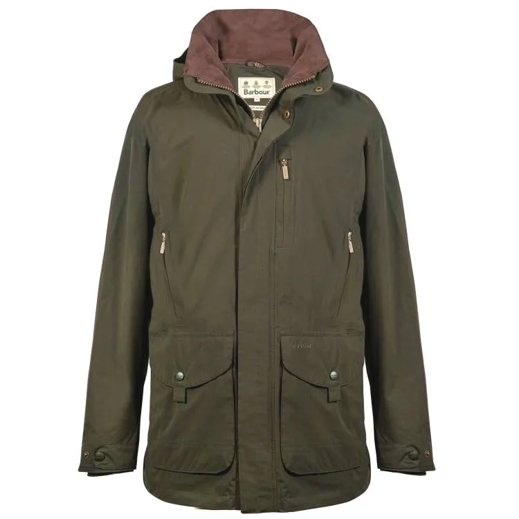 Barbour Sporting Berwick Waterproof Jacket - Dark Olive