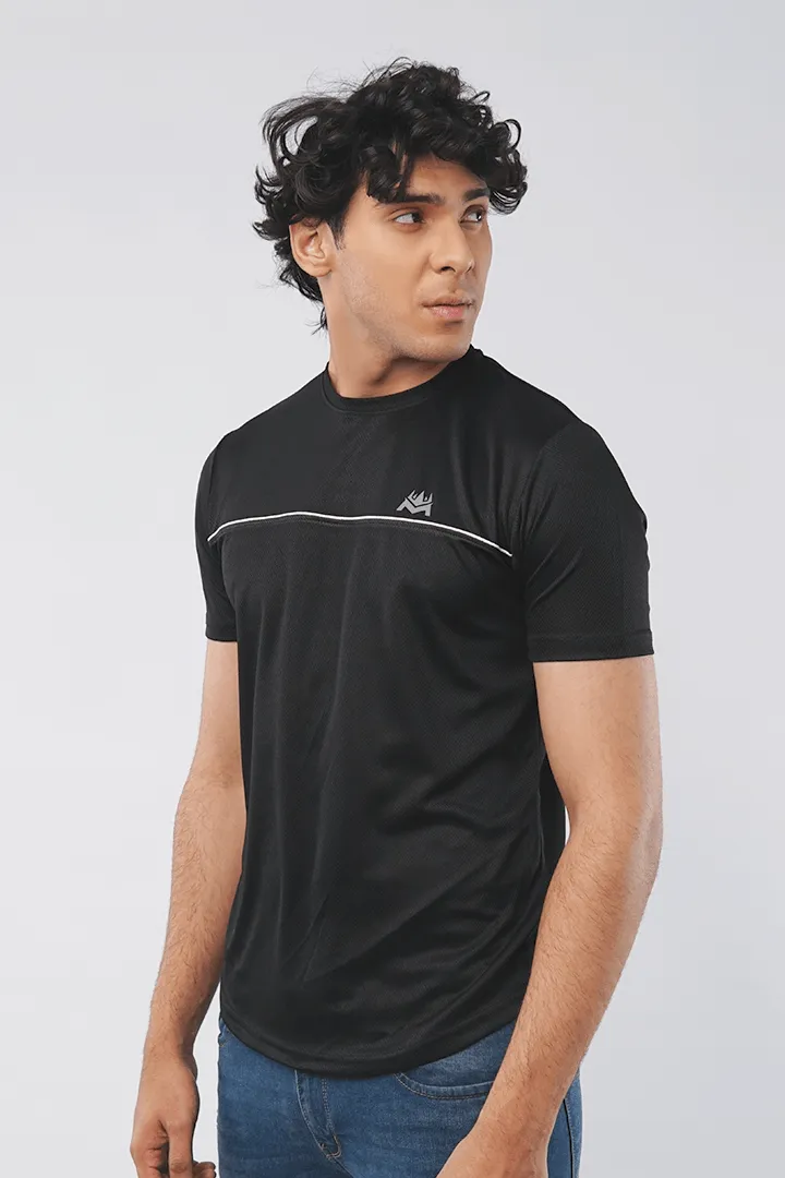 Black Game Activewear T-shirt