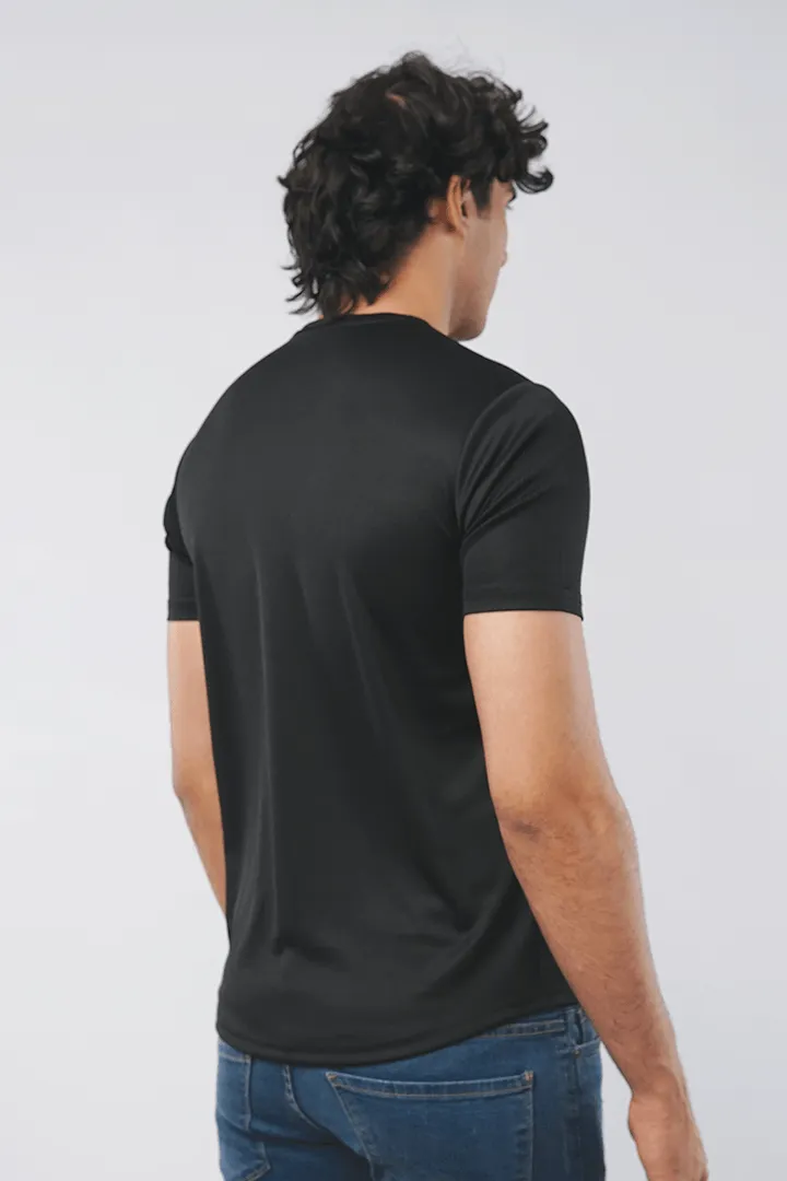 Black Game Activewear T-shirt