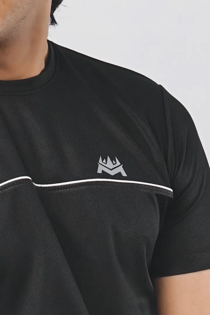 Black Game Activewear T-shirt