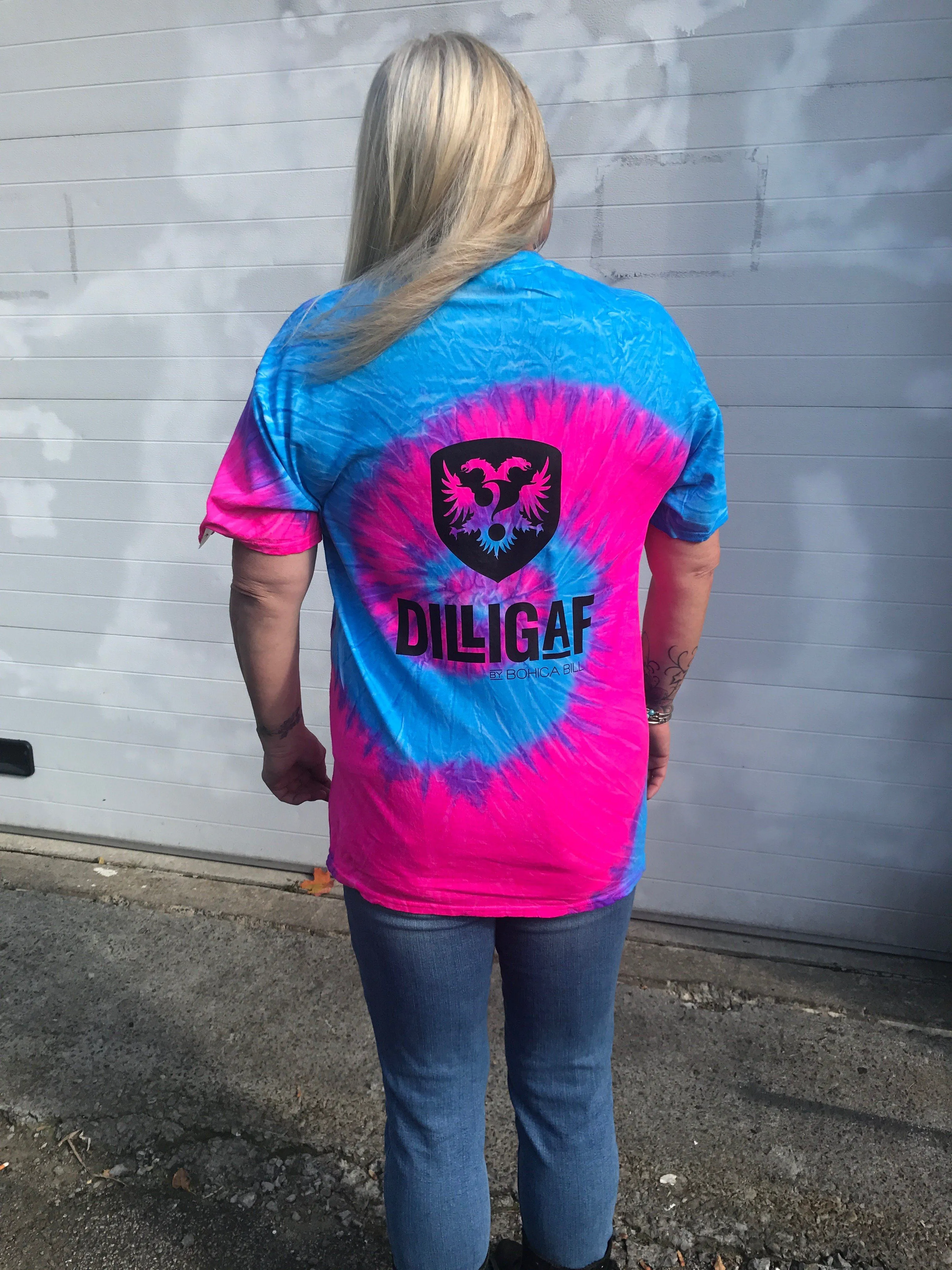 Blue Pink Swirl - Full figure shirt