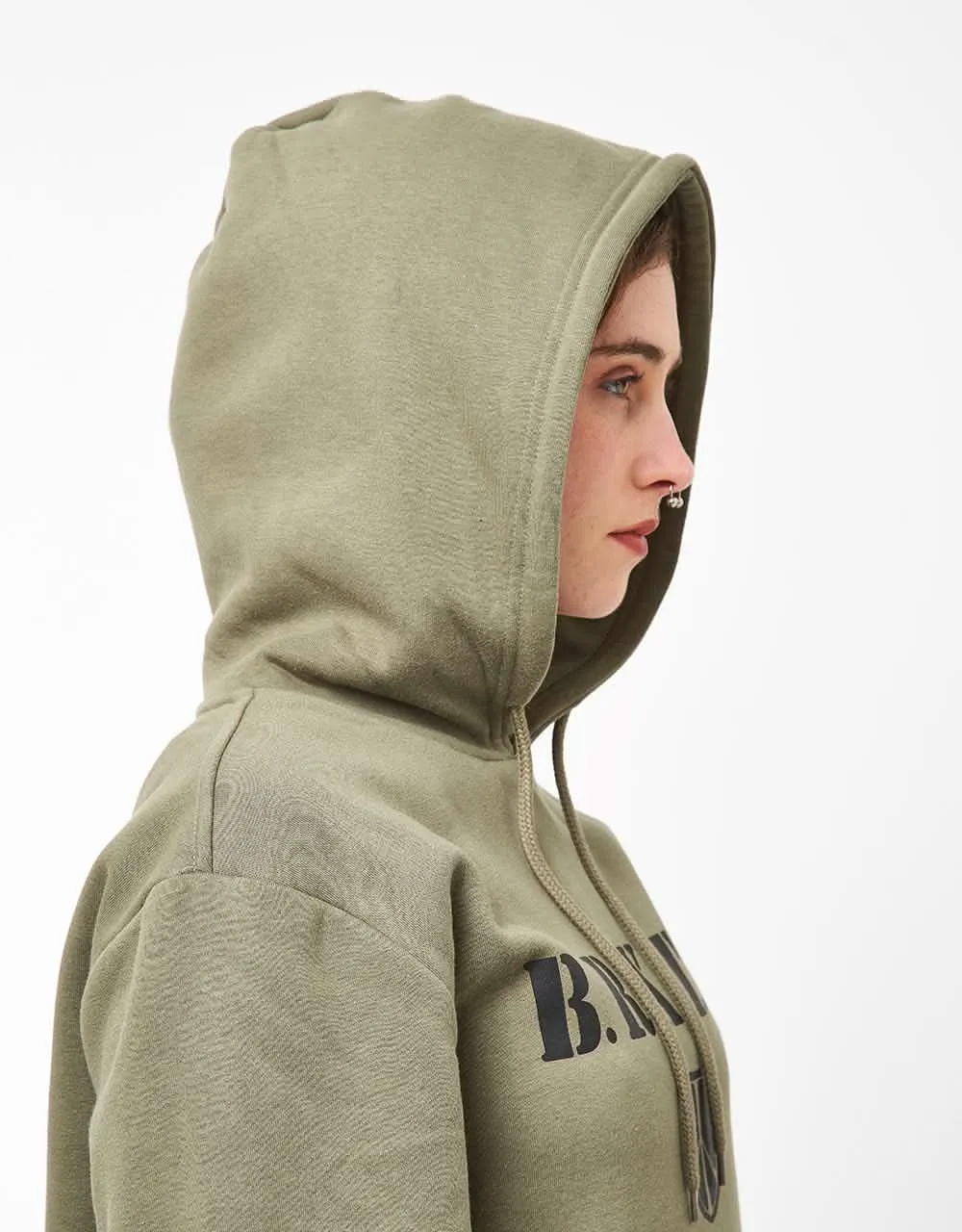 Brixton Peace Shield Pullover Hoodie - Olive Surplus