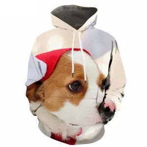 Christmas Sweatshirts men Animal 3d Printed New Year Hoodie Print Dog Hoody Anime