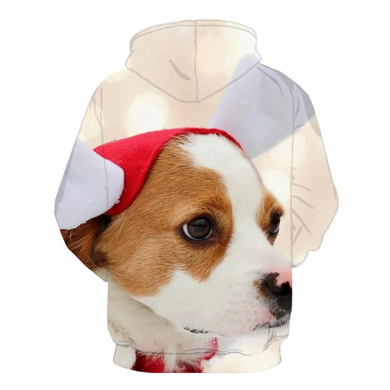 Christmas Sweatshirts men Animal 3d Printed New Year Hoodie Print Dog Hoody Anime