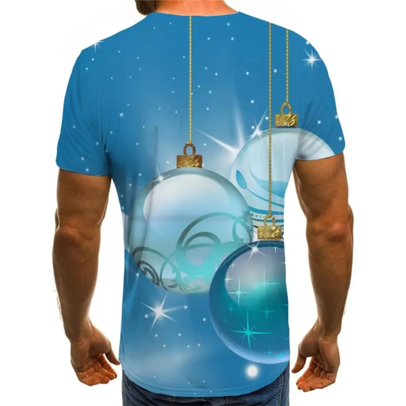 Christmas T shirts Men New Year T-shirts Graphic Party T-shirts 3d Hip Hop Tshirt Printed