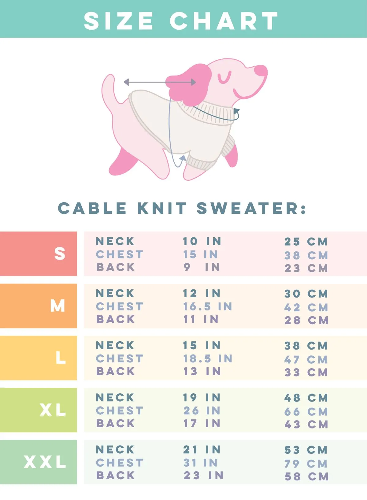 Dog Cable Knit Sweater - Pink