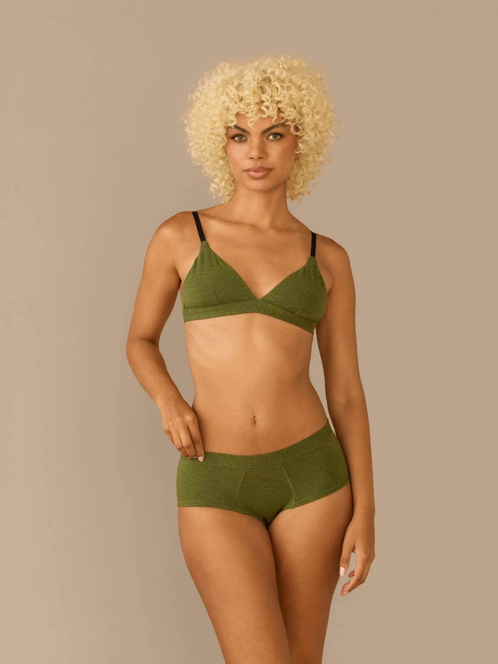 FeelFree Cheeky Brief | Heather Olive