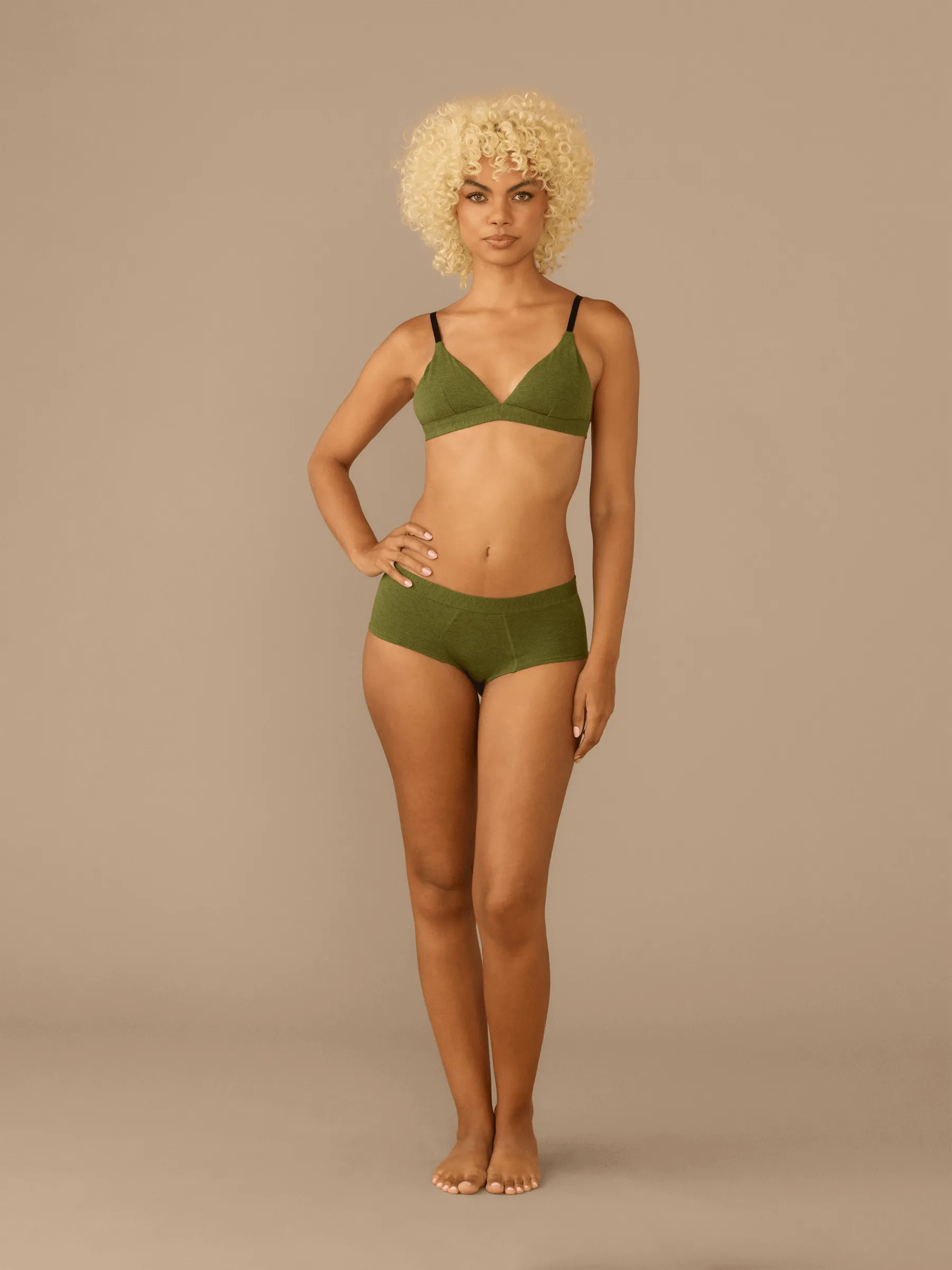 FeelFree Cheeky Brief | Heather Olive