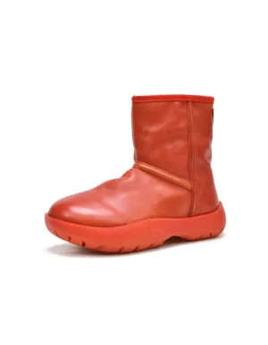 Genuine Leather Waterproof Platform Snow Boots with Fur