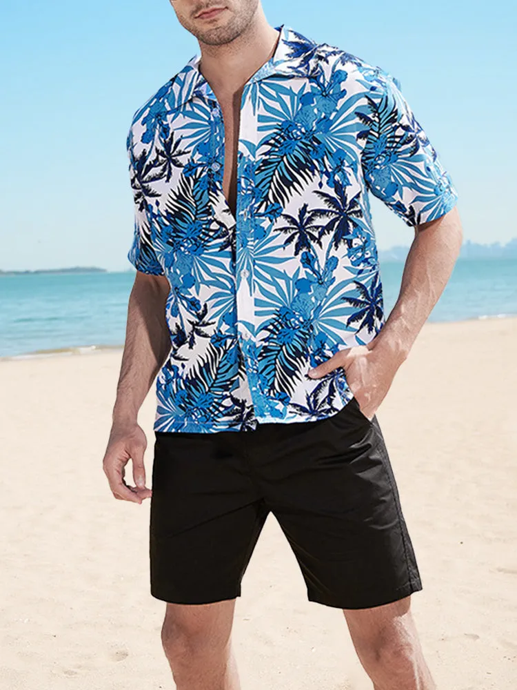 Hawaiian Floral Short Sleeve Shirts