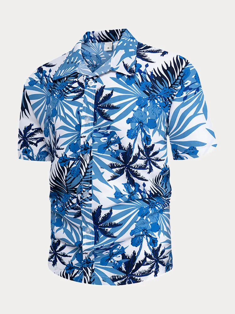 Hawaiian Floral Short Sleeve Shirts