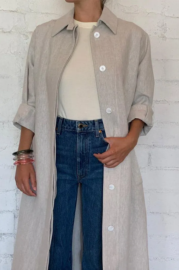 Hemp Slit Back Duster