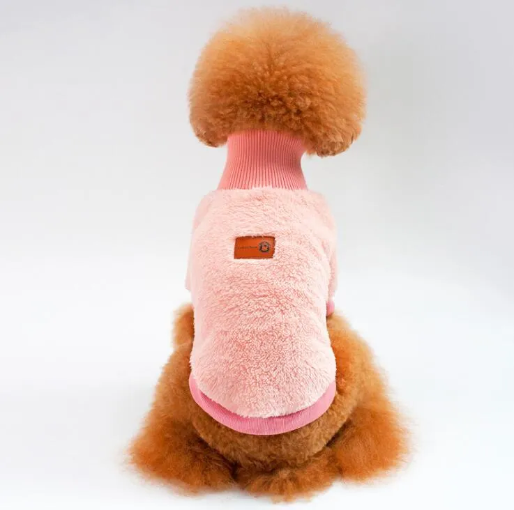 HS3W Pet Dog Warm Clothes Puppy Jumpsuit Hoodies Vest