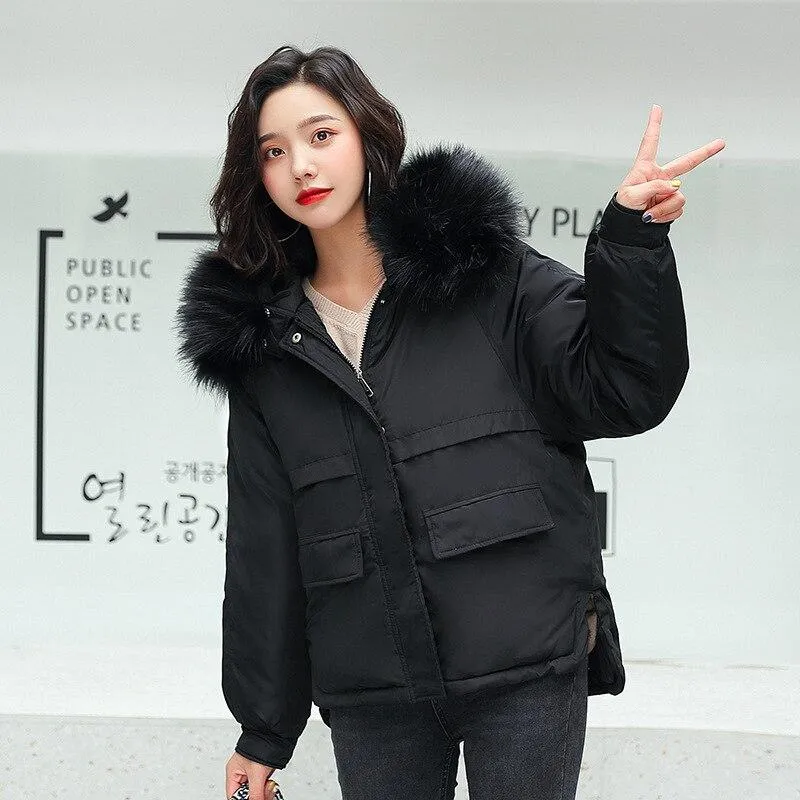 Korean Coat With Furry Hood