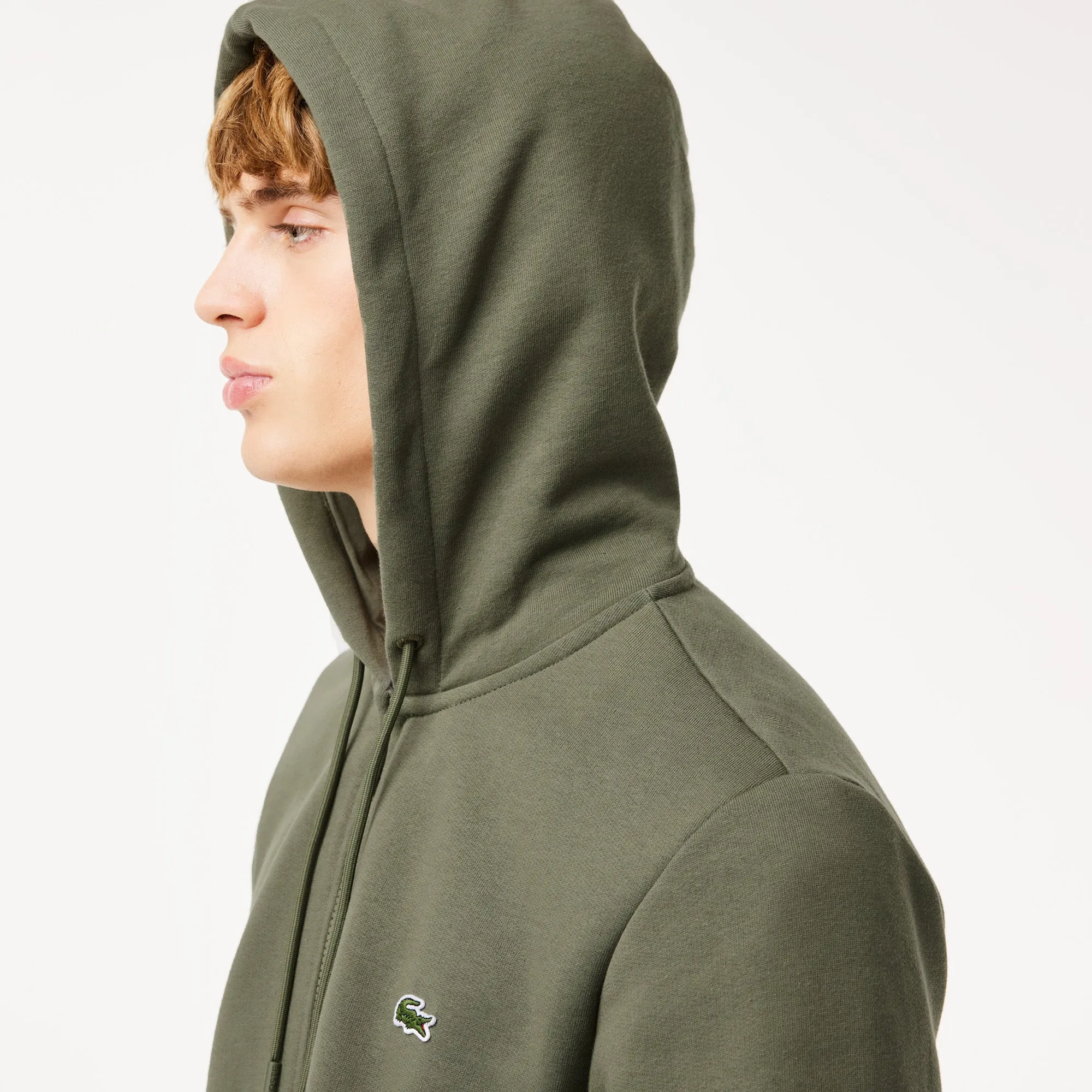 Lacoste Classics Fit Zipped Fleece Hoodie