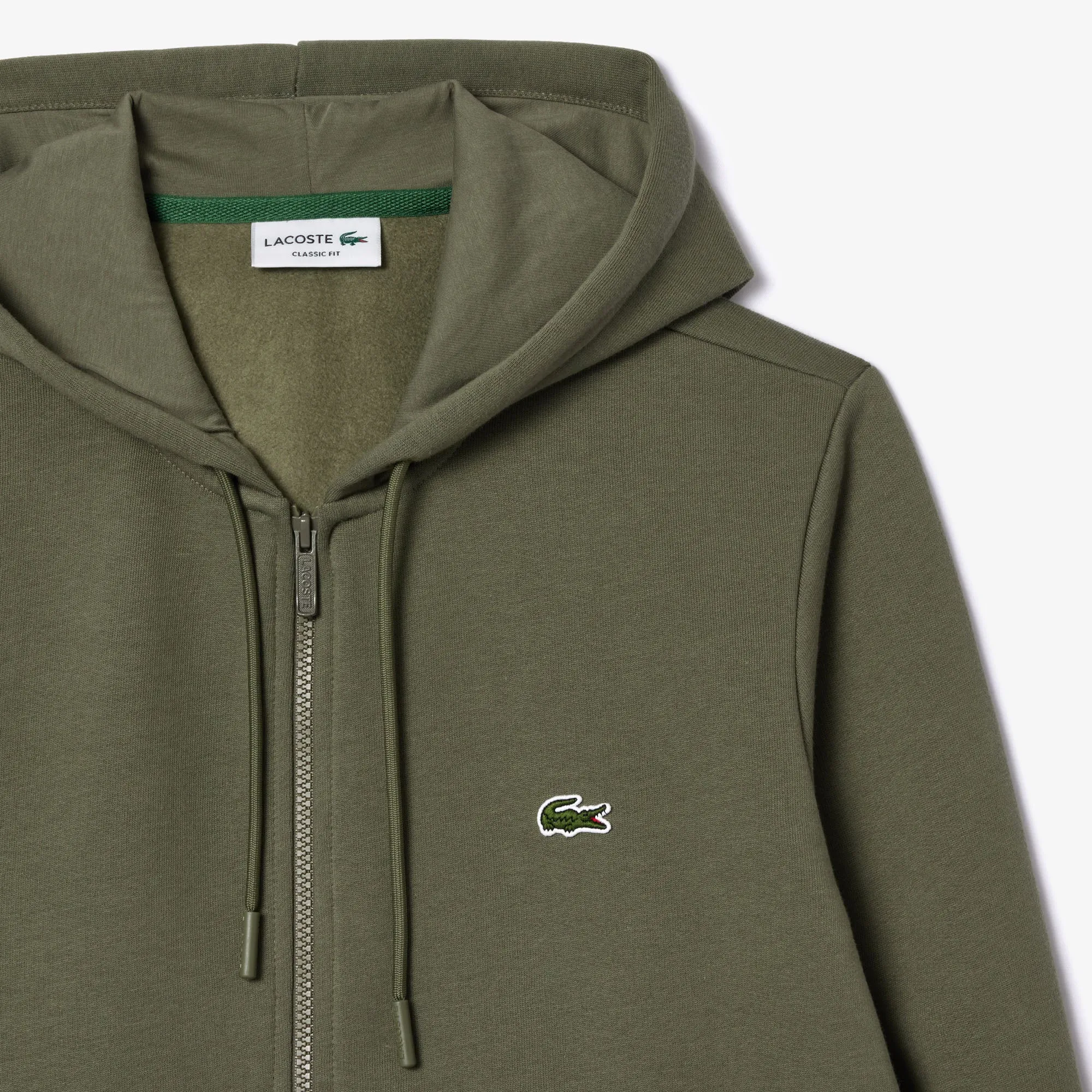 Lacoste Classics Fit Zipped Fleece Hoodie