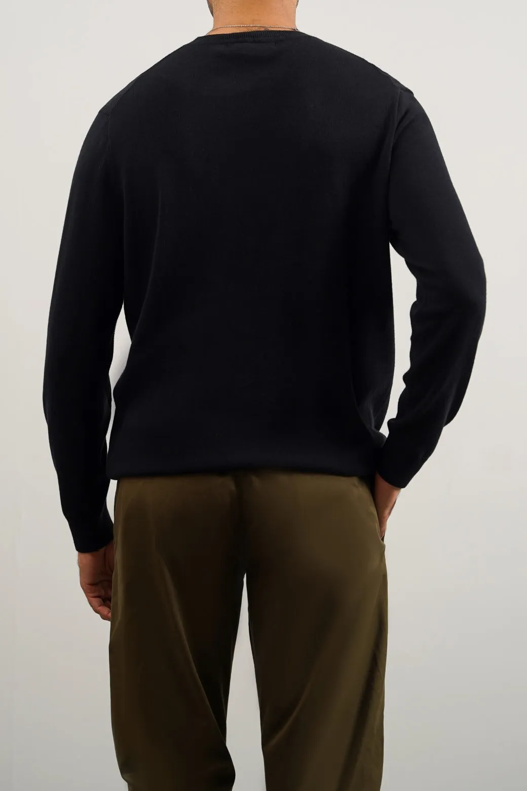 LIGHT COTTON CREW JUMPER