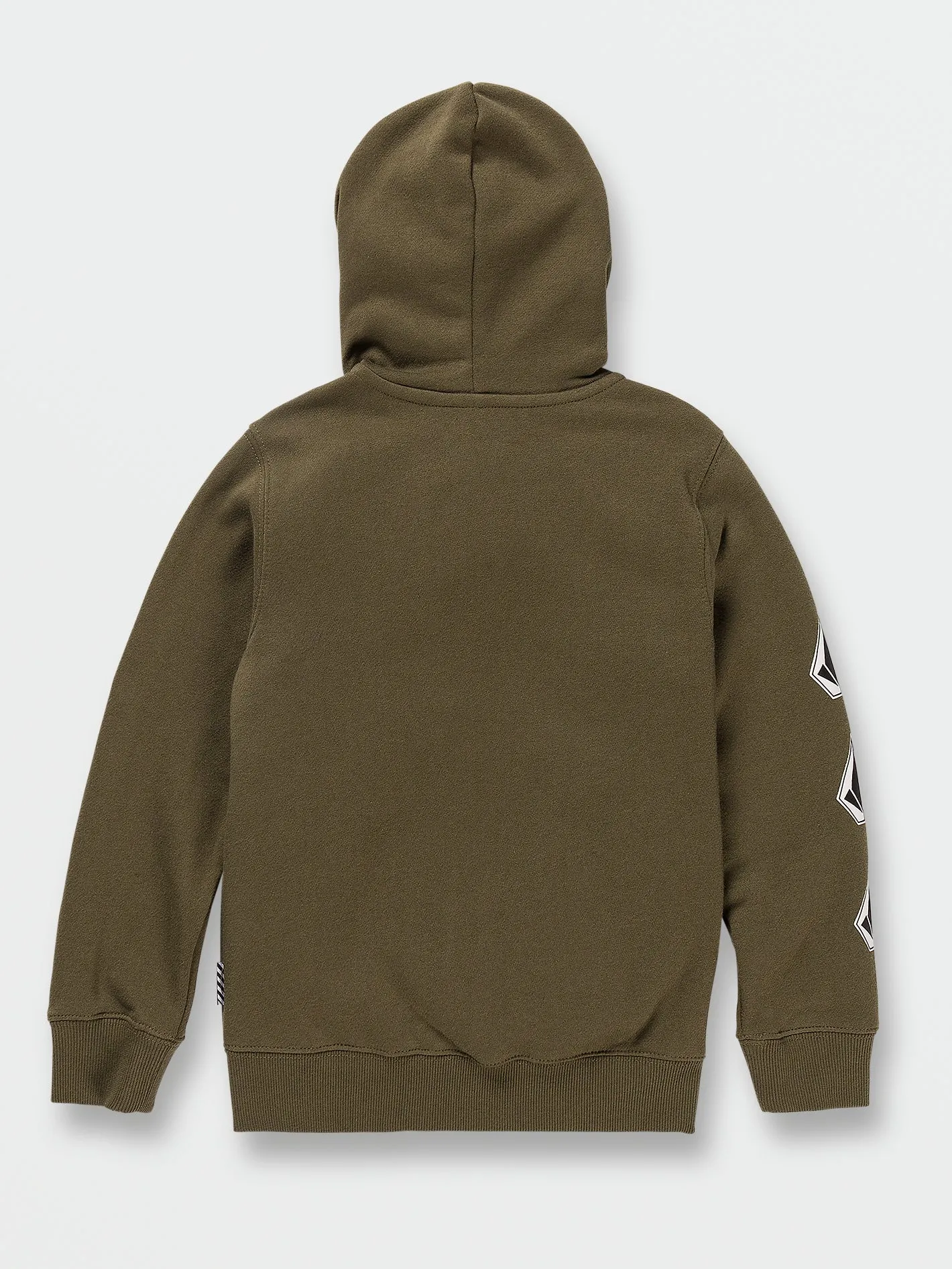 Little Boys Iconic Stone Zip Hoodie - Military