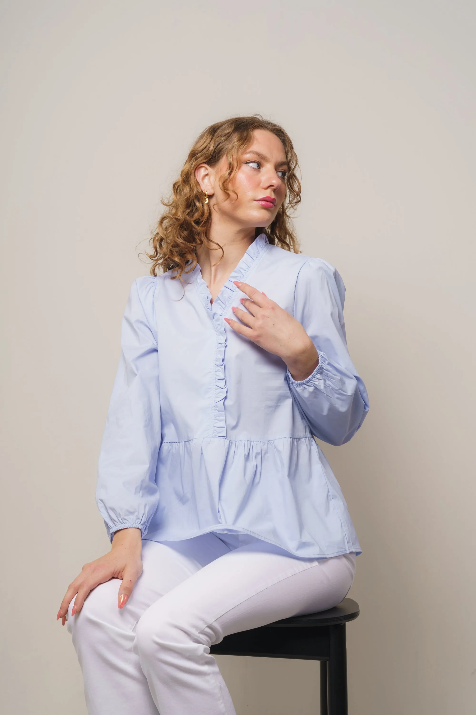 Matti Blouse - Light Blue