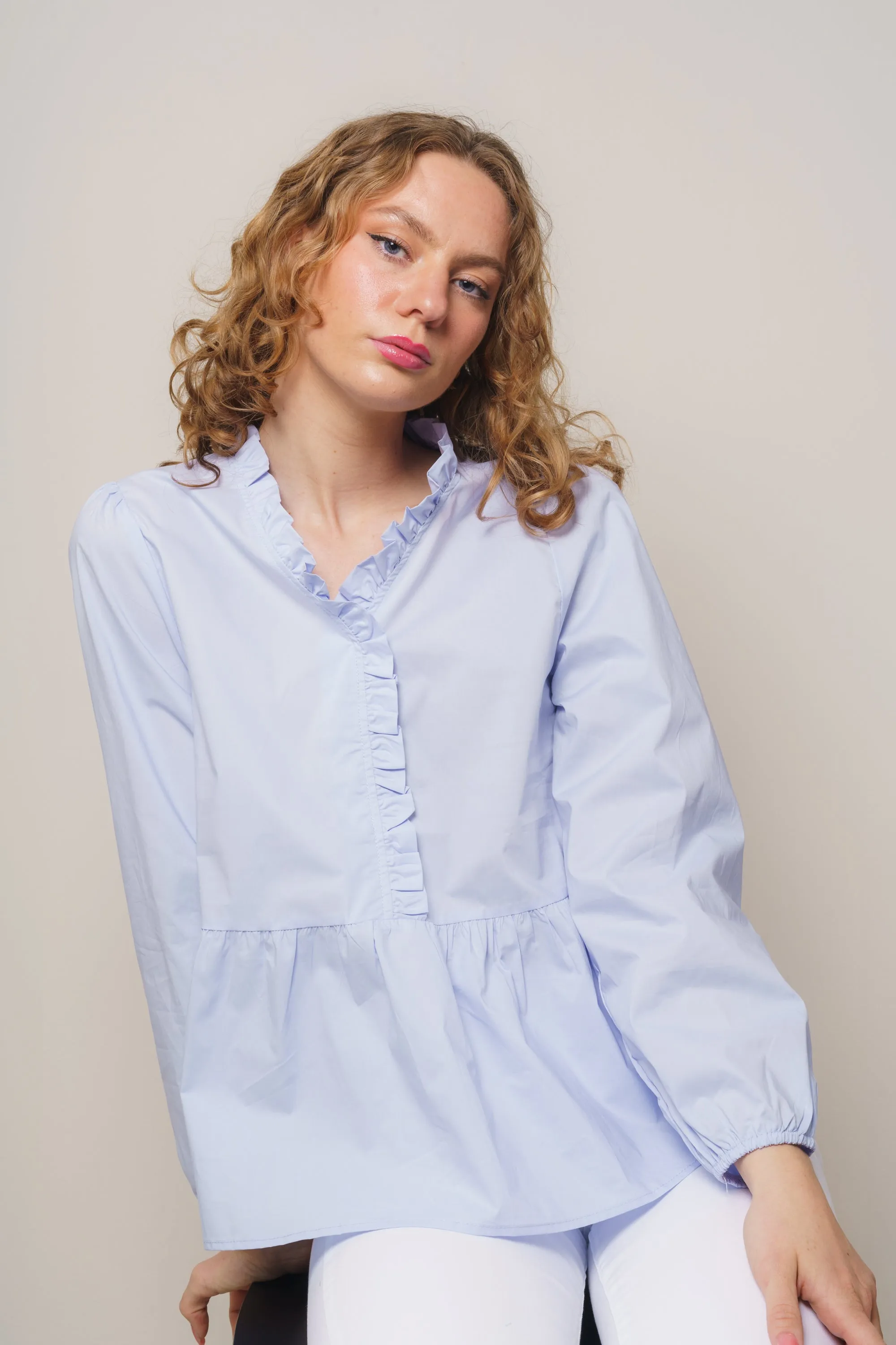 Matti Blouse - Light Blue