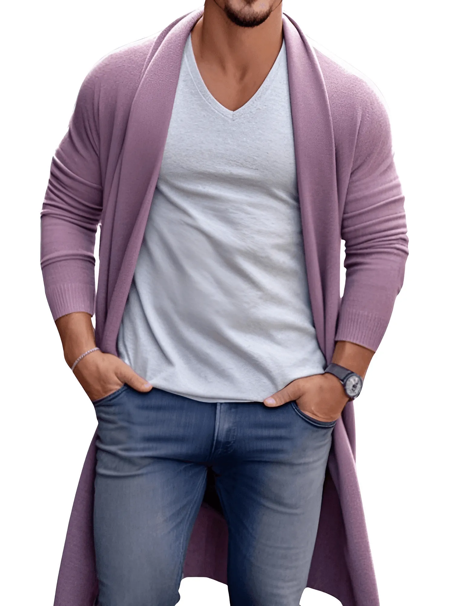 Men's Thin Cardigan - In 6 Colors!