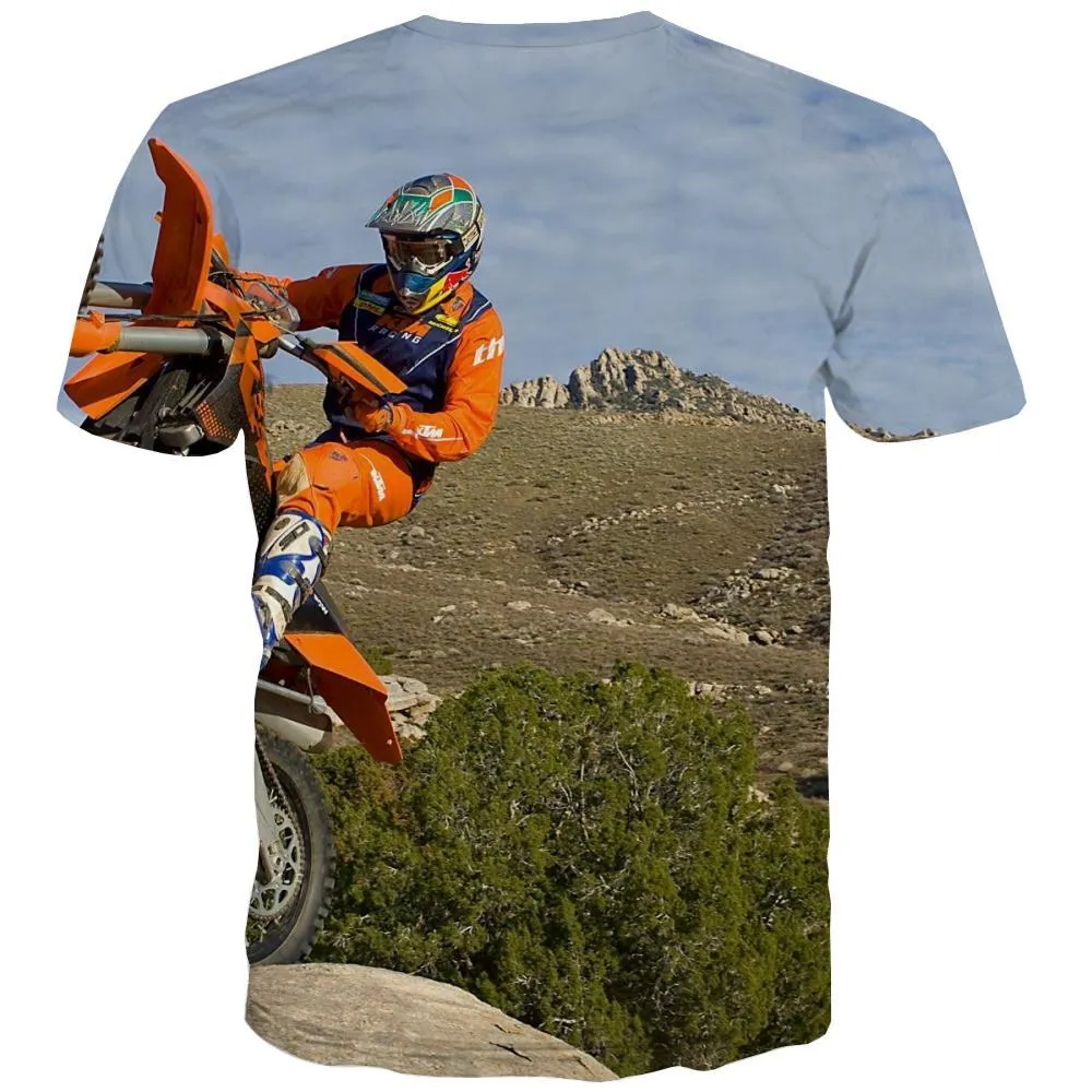 Motocross T shirts Men motorcycle T-shirts 3d Offroad T shirts Funny