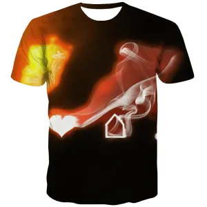 Music T shirts Men Instrument T-shirts 3d Retro Shirt Print Electronic T shirts Funny