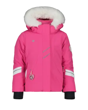 OBERMEYER CARA MIA TODDLER JACKET WITH FAUX FUR