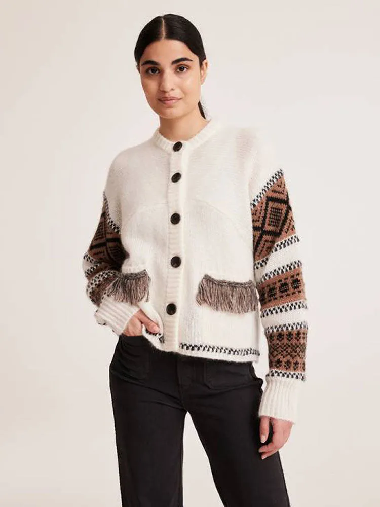 Odd Molly Ann Cardigan Light Chalk