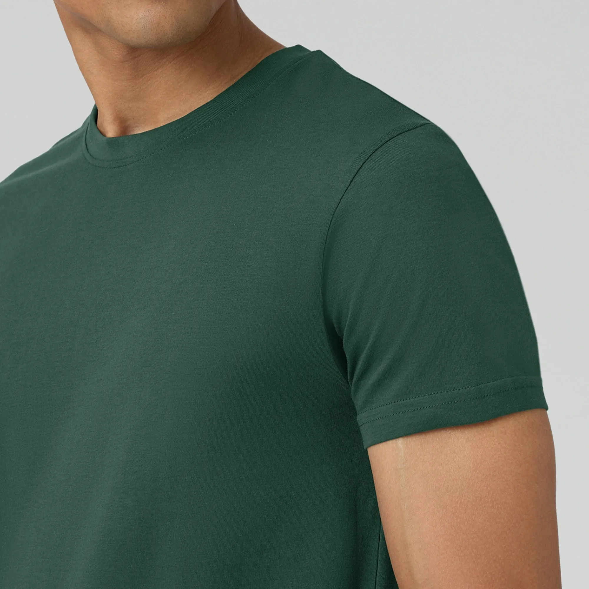 Pace Combed Cotton T-shirts Pine Green