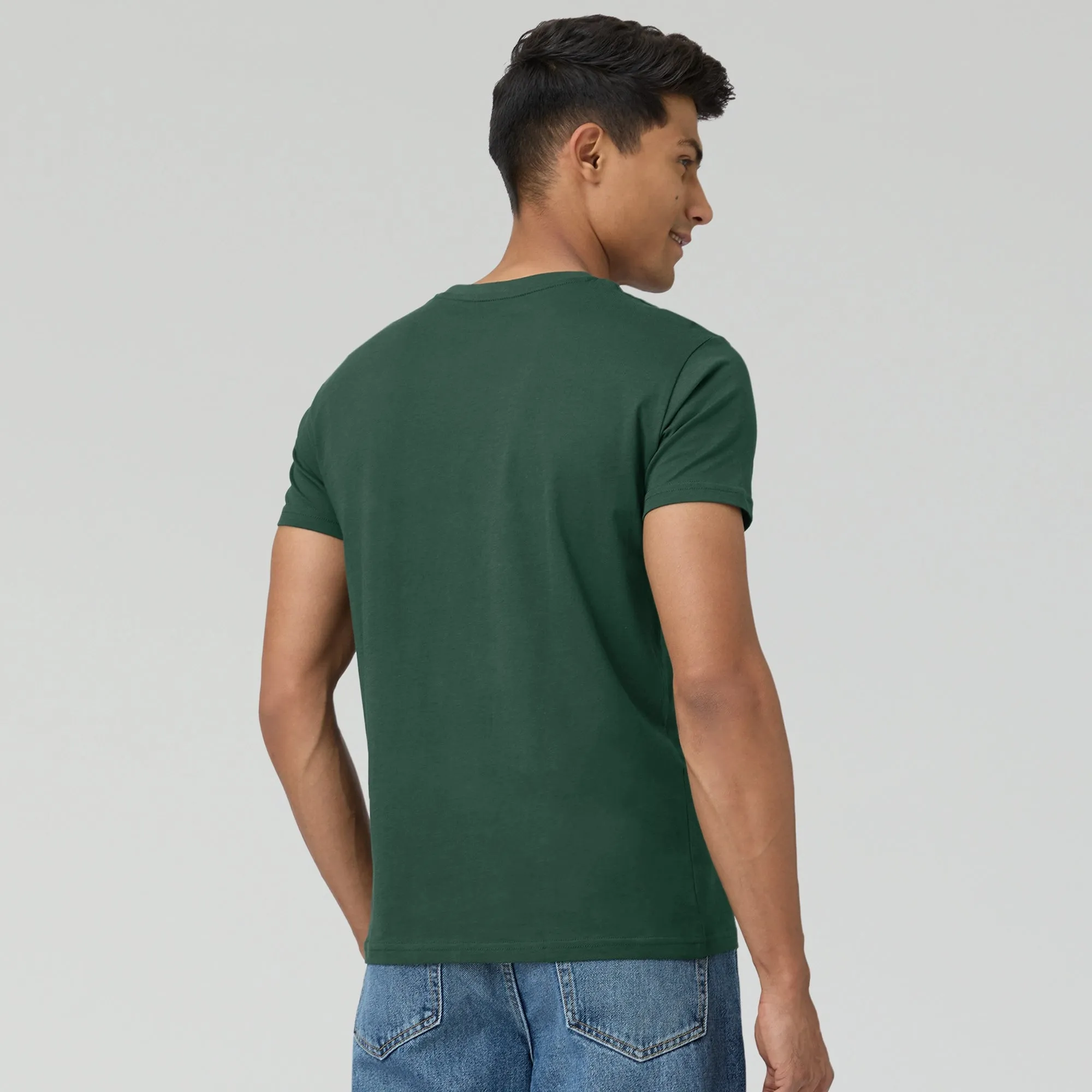 Pace Combed Cotton T-shirts Pine Green