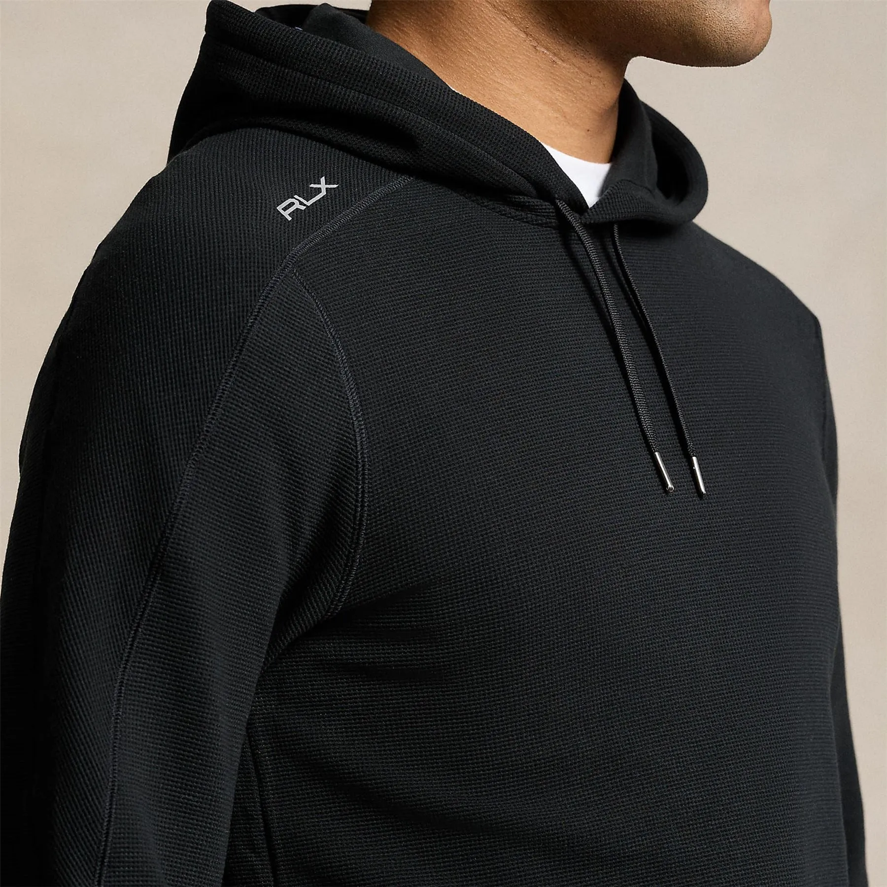 Performance Jersey Hoodie Polo Black - SS24