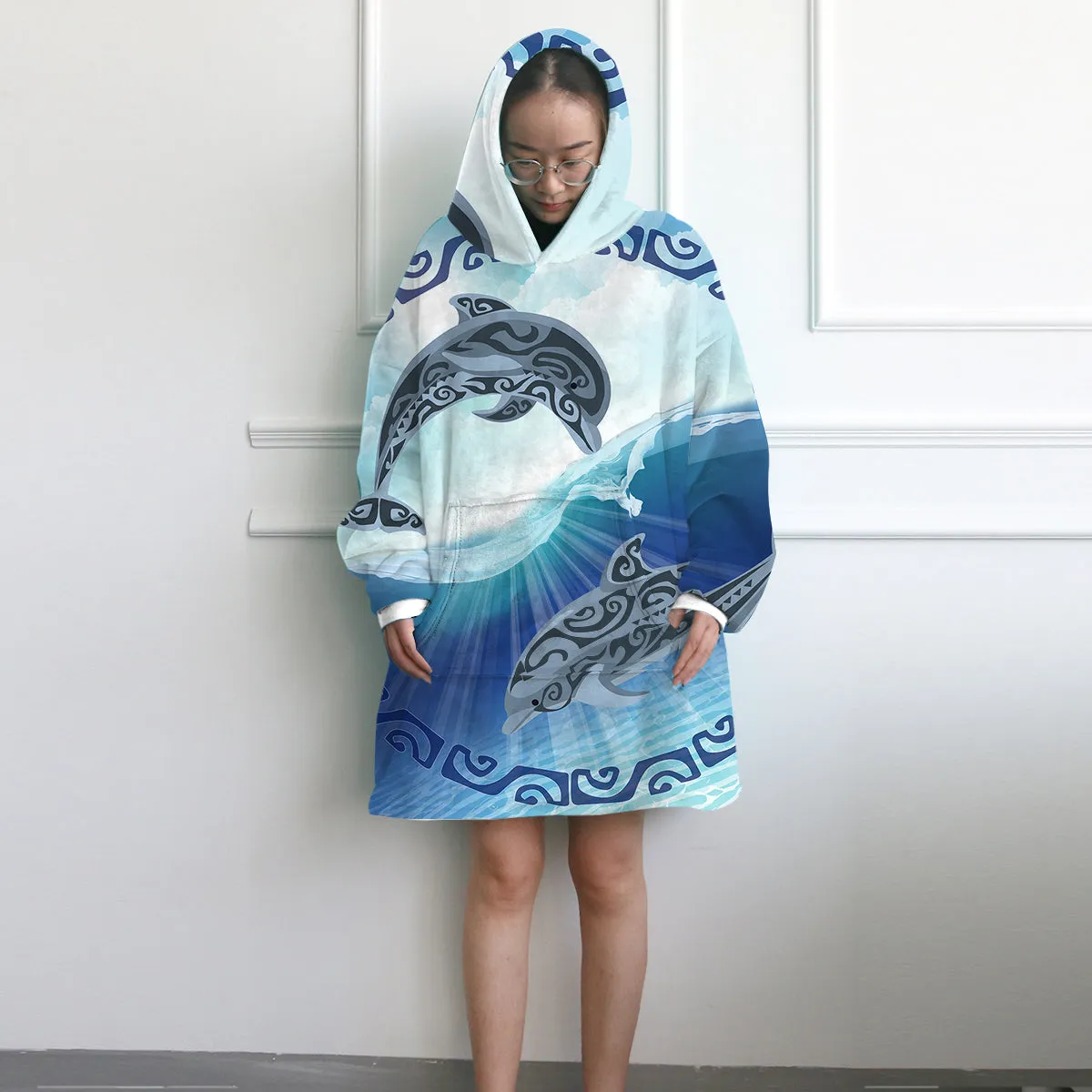 Polynesian Passion Wearable Blanket Hoodie