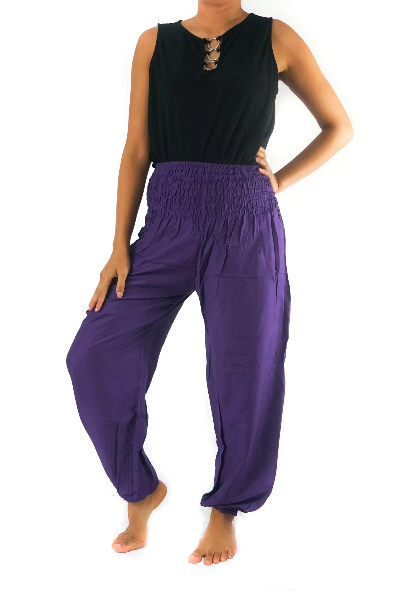 Purple Boho Pants