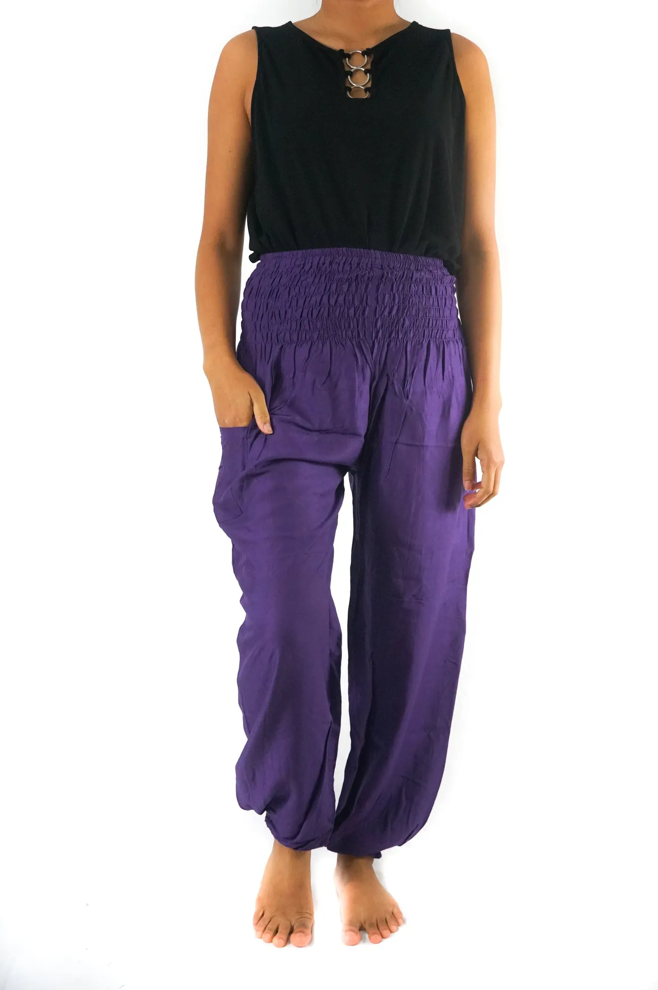 Purple Boho Pants