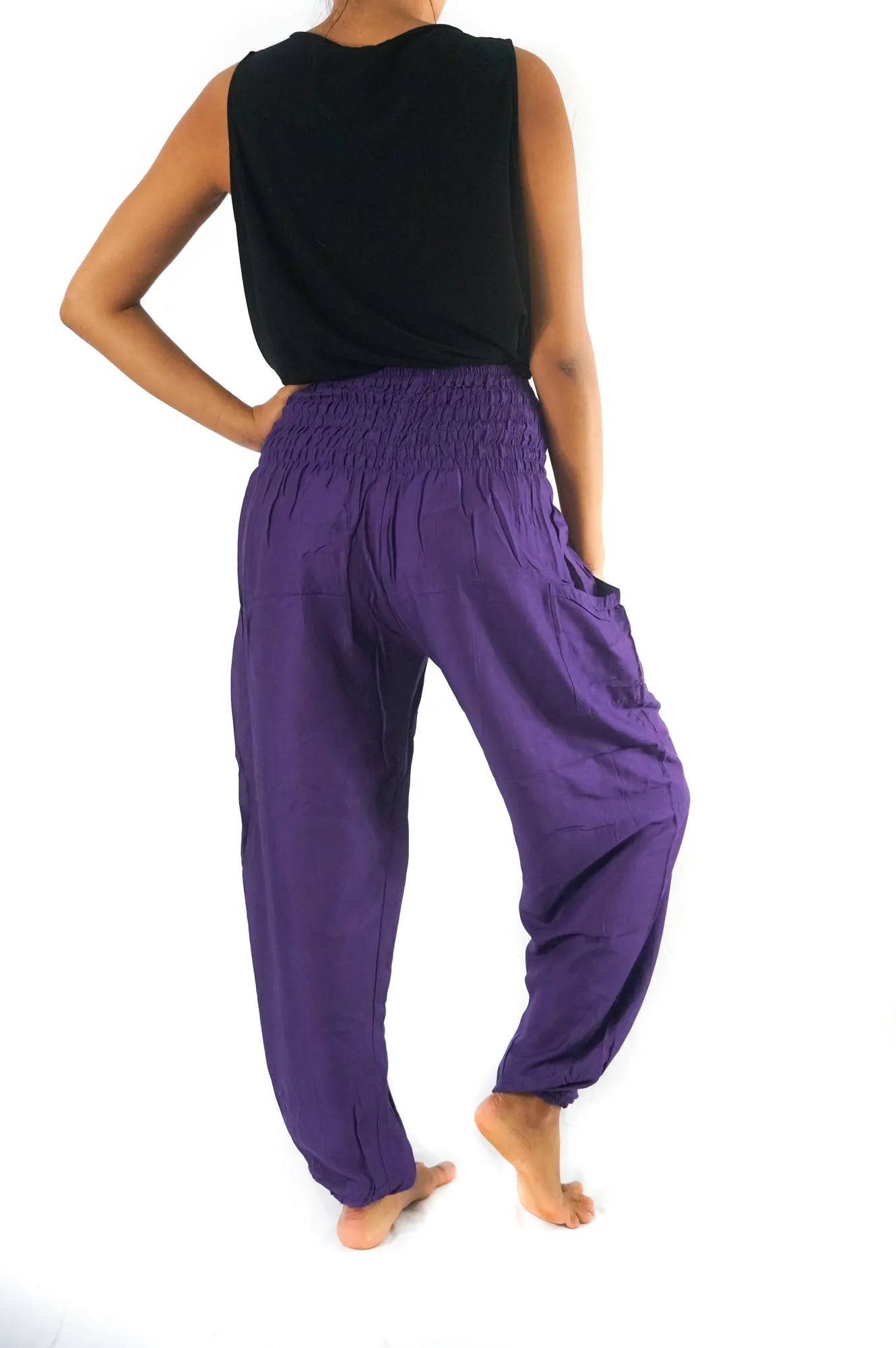 Purple Boho Pants