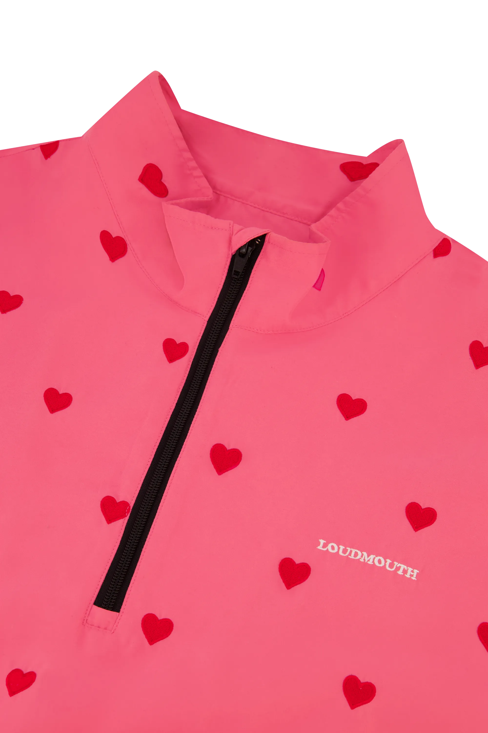 Quarter Zip Pullover - Hearts