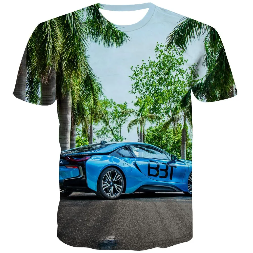 Racing Car T shirts Men Metal T-shirts Graphic City Tshirts Casual Gray T-shirts 3d Retro T shirts Funny