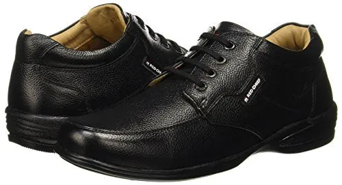 Red Chief Black Leather Formal Derby Shoes for Men_Size 9_UK_RC3506 001