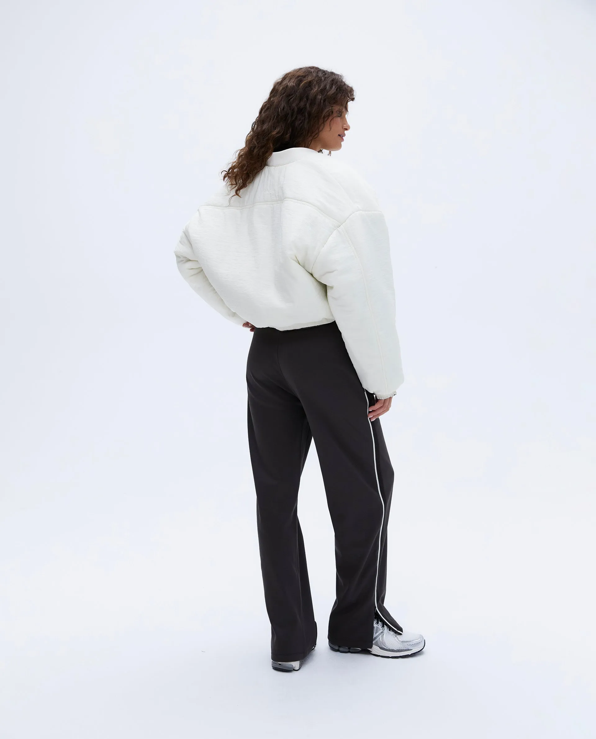 Reversible Bomber Jacket - Marshmallow White/Coffee Bean