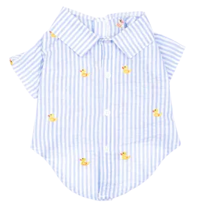 Shirt | Blue Stripe Rubber Duck