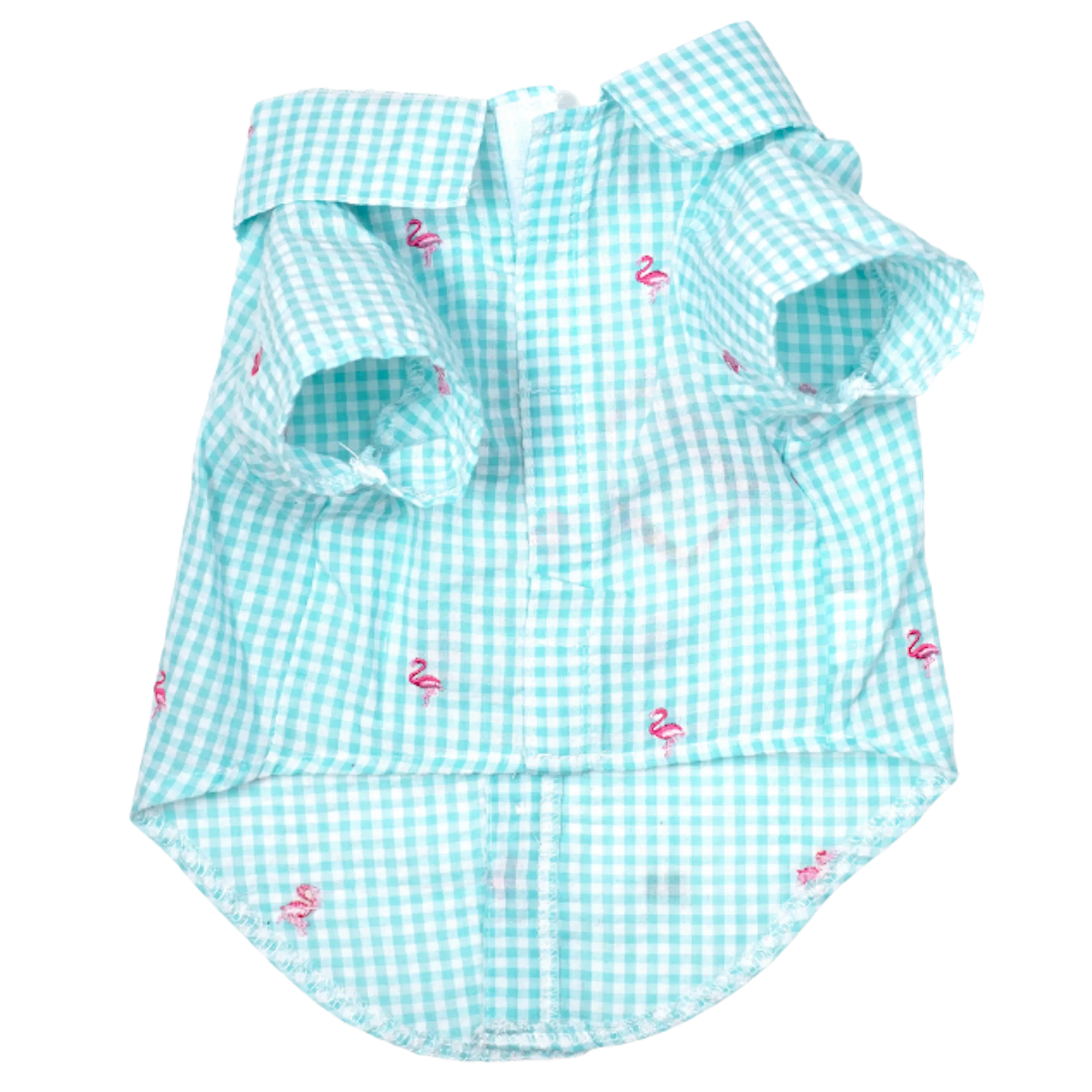 Shirt | Gingham Flamingos