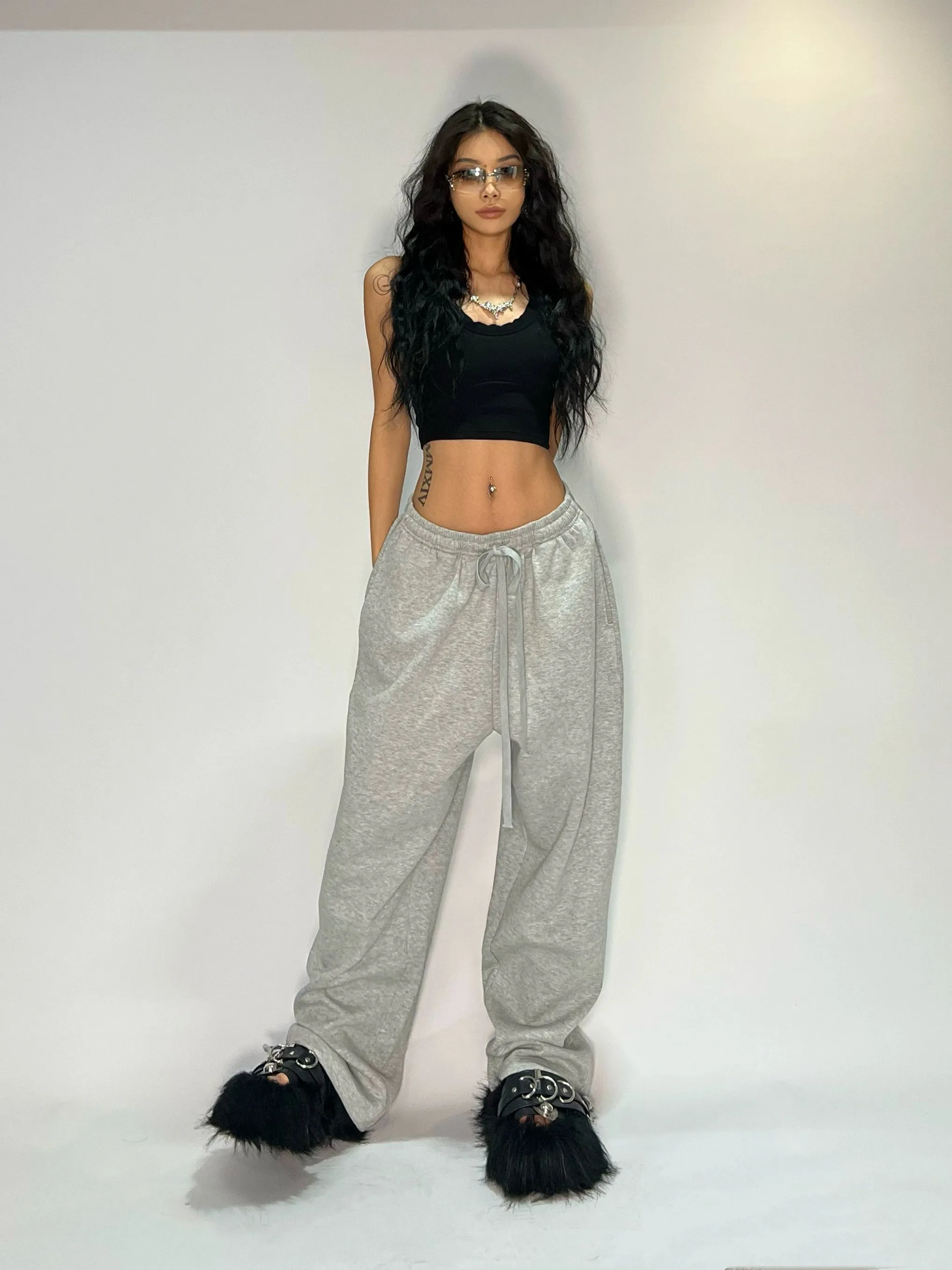 Spicy Solid Color Loose Jazz Dance Pants