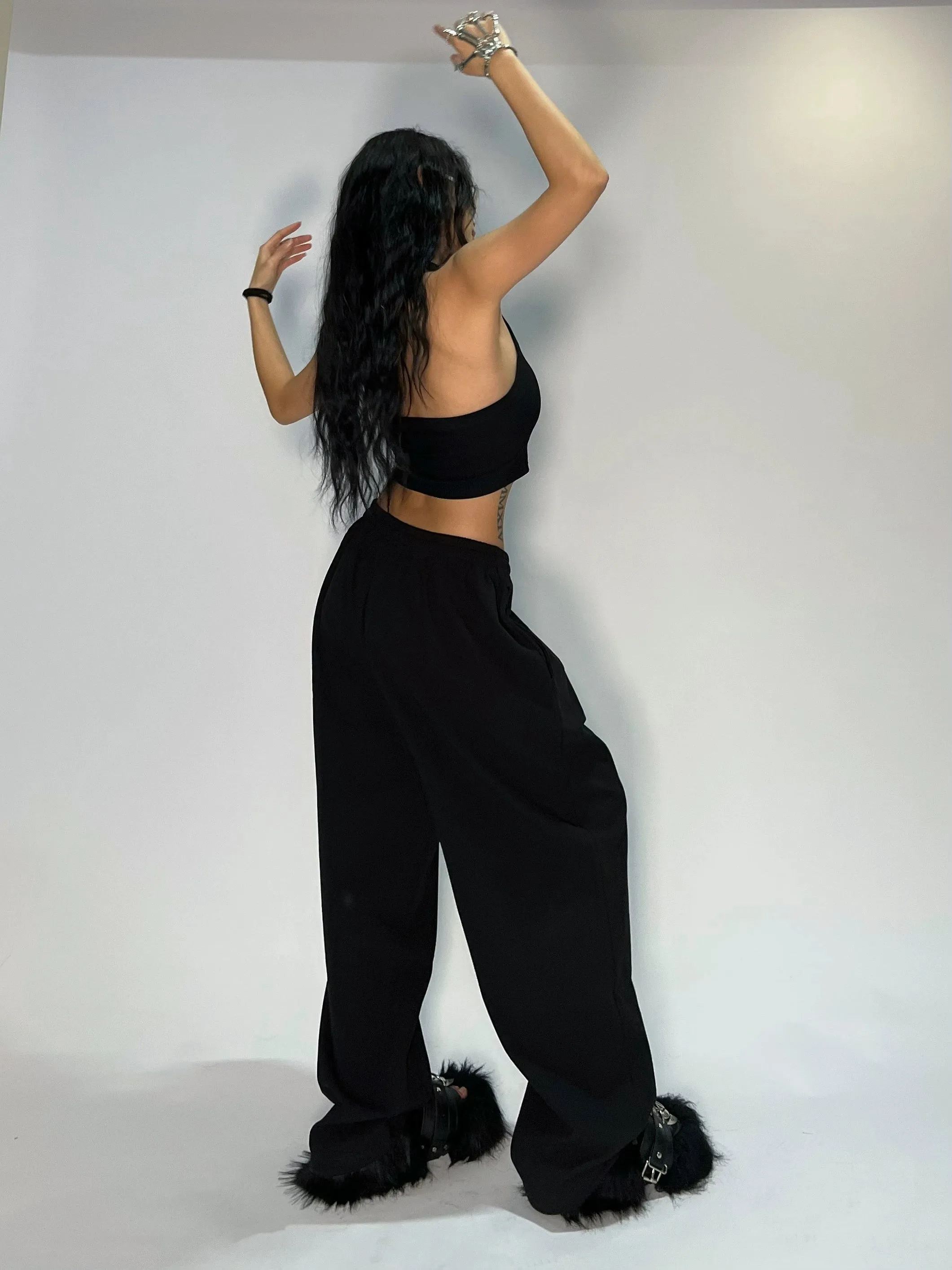 Spicy Solid Color Loose Jazz Dance Pants